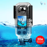 Für Insta360 X3 PULUZ 30 m Unterwasser-Wasserschutzgehäuse ...