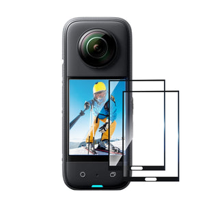 Per Insta360 X3 PULUZ 2 pezzi di pellicola per schermo curvo HD, For Insta360 X3