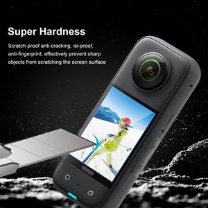 Per Insta360 X3 PULUZ 2 pezzi di pellicola per schermo curvo HD, For Insta360 X3