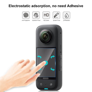 Per Insta360 X3 PULUZ 2 pezzi di pellicola per schermo curvo HD, For Insta360 X3