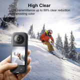 Per Insta360 X3 PULUZ 2 pezzi di pellicola per schermo curvo HD, For Insta360 X3
