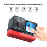 Per Insta360 One RS PULUZ Schermo 3 in 1 + Obiettivo 4K + Pellicola in vetro ...