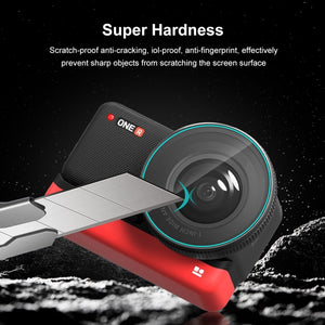 Per Insta360 One RS PULUZ Schermo 3 in 1 + Obiettivo 4K + Pellicola in vetro ...