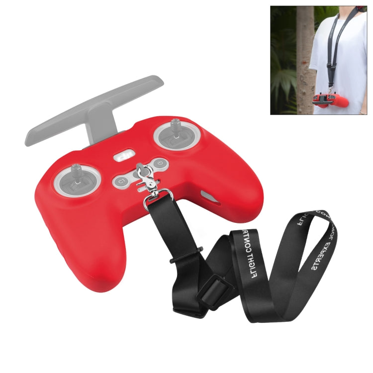 Per DJI FPV Combo Remote Control PULUZ Custodia protettiva in silicone con tr...