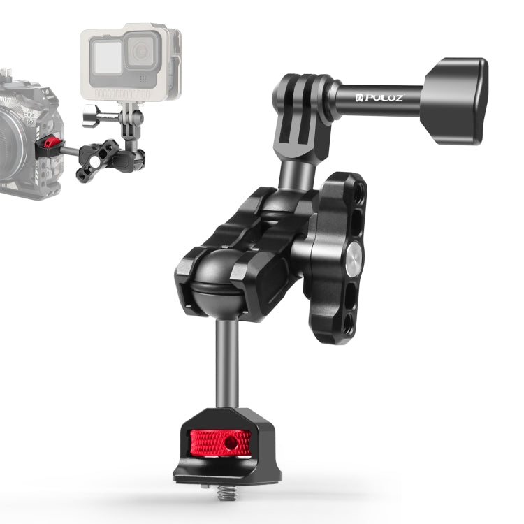 Supporto in lega di alluminio a sfera multidirezionale PULUZ Magic Arm�������...