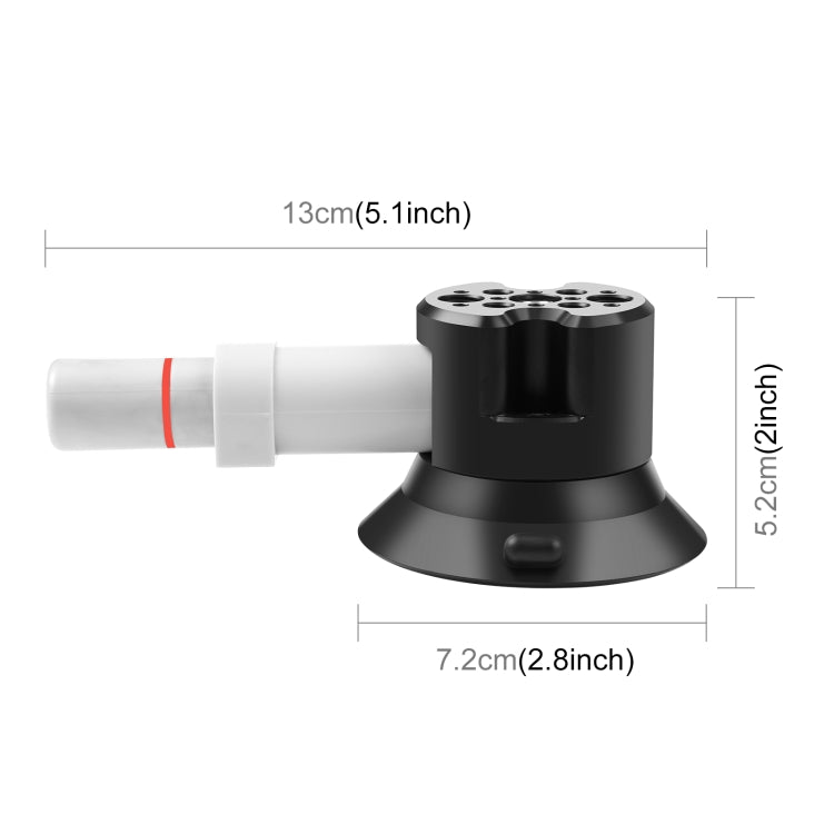 PULUZ Saugnapfhalterung aus Aluminiumlegierung mit Einzelpumpe für Auto 3...