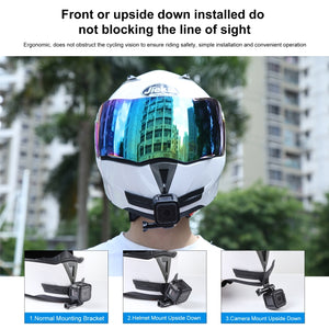 Die besten Angebote für PULUZ Bending Action Camera Motorradhelm-Kinnhalterung