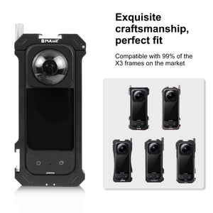 Per Insta360 X3 PULUZ Lens Guard Copertura protettiva in vetro ottico��������...