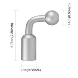 PULUZ Aluminiumlegierung 17mm Kugelkopfhalterung Basisadapter
