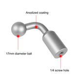 PULUZ Aluminiumlegierung 17mm Kugelkopfhalterung Basisadapter