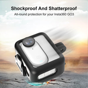 Per Insta360 GO 3 Custodia per batteria per fotocamera PULUZ Cornice protetti...