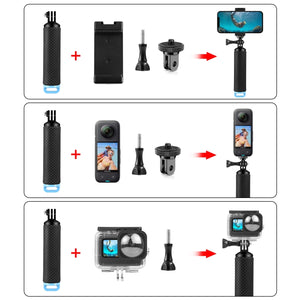 PULUZ Floating Grip Float Rods für Telefone/Akt...