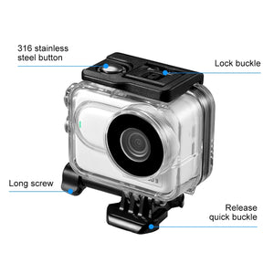 Per Insta360 GO 3 PULUZ Custodia impermeabile subacquea da 60 m con adattator...
