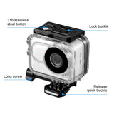 Per Insta360 GO 3 PULUZ Custodia impermeabile subacquea da 60 m con adattator...