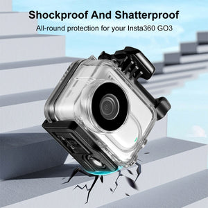 Per Insta360 GO 3 PULUZ Custodia impermeabile subacquea da 60 m con adattator...