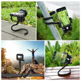 Supporto per montaggio a clip flessibile in silicone PULUZ con morsetto per t...