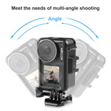 Für DJI Osmo Action 4/3 PULUZ Vertikalkäfig aus Kunststoff mit Schutzrahmen...