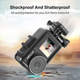 Für DJI Osmo Action 4/3 PULUZ Vertikalkäfig aus Kunststoff mit Schutzrahmen...