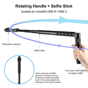 Per supporto treppiede da tavolo con impugnatura rotante Insta360 X3 PULUZ���...