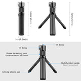 Per Insta360 X3 PULUZ Maniglia rotante Supporto per treppiede da tavolo Monop...