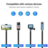 Per Insta360 X3 PULUZ Maniglia rotante Supporto per treppiede da tavolo Monop...