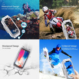 Per iPhone X / XS Custodia subacquea impermeabile PULUZ da 40 m/130 piedi, cu...