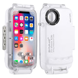 Per iPhone X / XS Custodia subacquea impermeabile PULUZ da 40 m/130 piedi, cu...