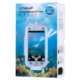 Per iPhone X / XS Custodia subacquea impermeabile PULUZ da 40 m/130 piedi, cu...