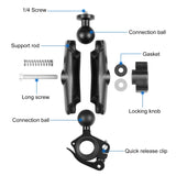 PULUZ Moto O-Clip Schnellspannklemme Feste Lenkerhalterung für G...