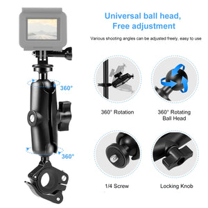 PULUZ Moto O-Clip Schnellspannklemme Feste Lenkerhalterung für G...