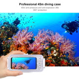 PULUZ 45m/147ft Custodia Subacquea Impermeabile Foto Video Scattare Foto Suba...