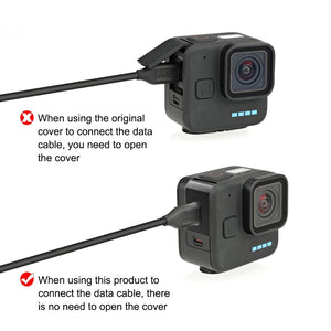 Per GoPro Hero11 Nero Mini PULUZ Copertura interfaccia laterale batteria in m...