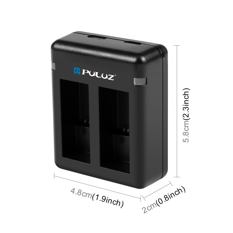 PULUZ Dual-Akku-USB-Ladegerät für GoPro Hero11 Black / HERO9 Bla...