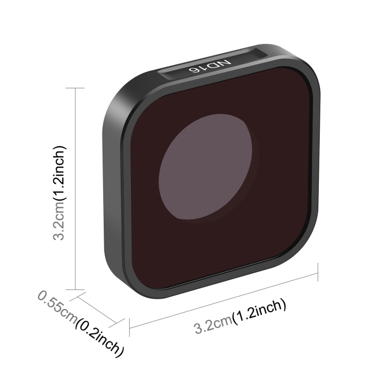 PULUZ Action Camera ND16 Filtro obiettivo per GoPro Hero11 Black / Hero11 Bla...
