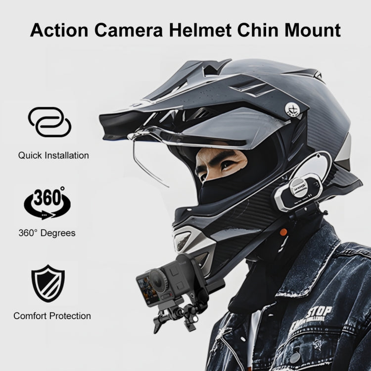 PULUZ Motorradhelm-Kinnklemmenhalterung für GoPro und andere