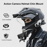 PULUZ Motorradhelm-Kinnklemmenhalterung für GoPro und andere
