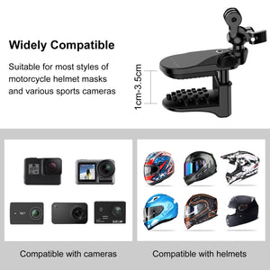 PULUZ Motorradhelm-Kinnklemmenhalterung für GoPro und andere