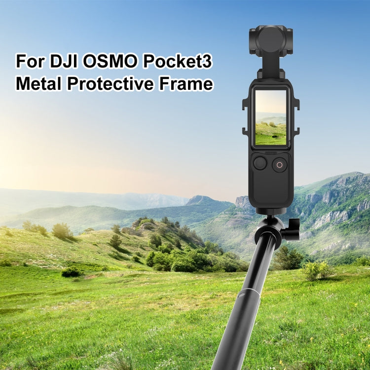 Per DJI OSMO Pocket 3 PULUZ Staffa adattatore per gabbia con telaio di protez...