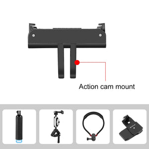 PULUZ Schnellspanner-Erweiterungshalterung mit magnetischer Basis für DJI Osmo Action 5 Pro/4/3
