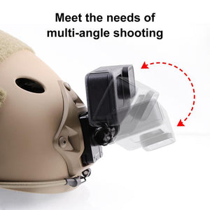 PULUZ Aluminium-Schnellverschluss-Helmhalterung NVG – Halterung für GoPro und Action Cam