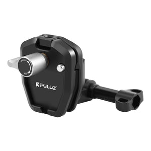 Support de pare-brise moto en aluminium PULUZ pour GoPro, DJI Osmo Action, Insta360 – Support robuste à dégagement rapide