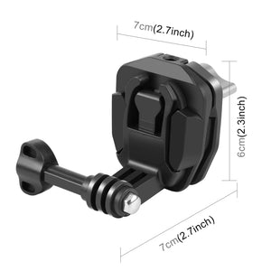 Support de pare-brise moto en aluminium PULUZ pour GoPro, DJI Osmo Action, Insta360 – Support robuste à dégagement rapide