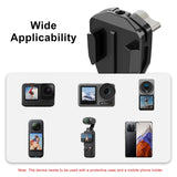 Support de pare-brise moto en aluminium PULUZ pour GoPro, DJI Osmo Action, Insta360 – Support robuste à dégagement rapide