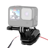 PULUZ Aluminium-Motorrad-Windschutzscheibenhalterungsclip für GoPro, DJI Osmo Action, Insta360 – Robuste Halterung mit Schnellverschluss