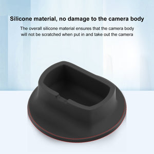 PULUZ Silikon-Dock für Insta360 X4 – Kratzfester, fester Tischfußhalter, weiches und rutschfestes Material