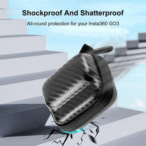 PULUZ Mini Body Bag per Insta360 GO 3 / GO 3S – Custodia Rigida Protettiva in EVA Antishock e Impermeabile, Ultra Compatta e Portatile