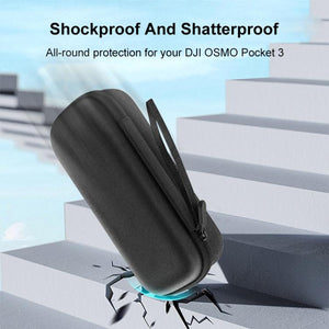 PULUZ Mini-Hartschalenkoffer für DJI Osmo Pocket 3 – Tragbare EVA-Schutztasche mit organisiertem Innenraum und Reißverschluss, stoßfest und kompakt
