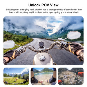 PULUZ Magnetische POV-Halshalterung für Smartphone und Action-Cam – Verstellbare Halterung für freihändiges Fotografieren, Kompatibel mit iPhone, GoPro, Insta360, DJI