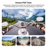 PULUZ Magnetische POV-Halshalterung für Smartphone und Action-Cam – Verstellbare Halterung für freihändiges Fotografieren, Kompatibel mit iPhone, GoPro, Insta360, DJI