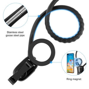 PULUZ Magnetische POV-Halshalterung für Smartphone und Action-Cam – Verstellbare Halterung für freihändiges Fotografieren, Kompatibel mit iPhone, GoPro, Insta360, DJI
